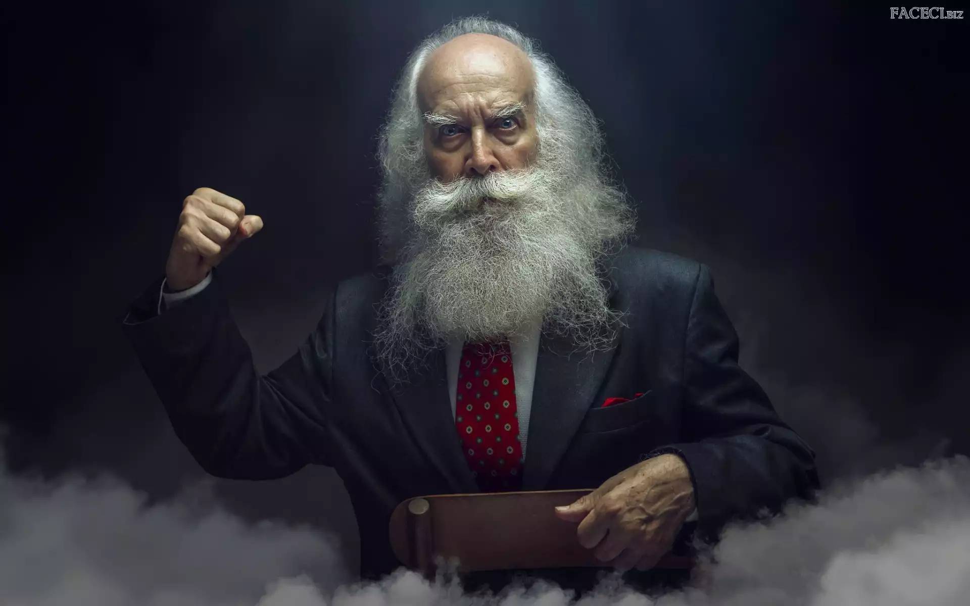 Siwe, Starzec, Garnitur, Broda, Mężczyzna, Włosy